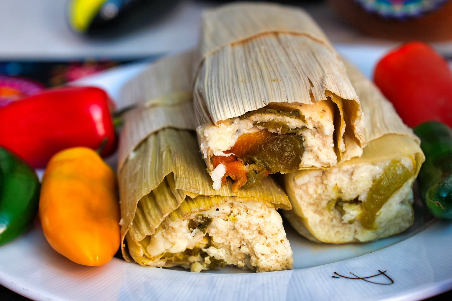 Chile Cheese Tamale (6 pack)